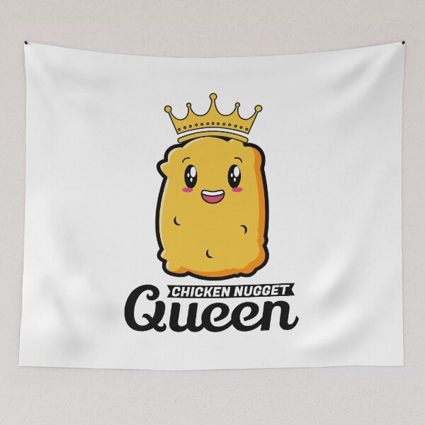 Item preview, Chicken Nugget Queen Birthday Fast Food Funny designed and sold by TastefulTees.