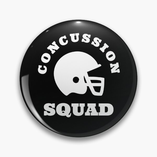 Item preview,  concussion, football head injury, funny, concussed, TBI, traumatic brain injury awareness month, TBI, concussed themed design on a T-shirt, sticker, and mug designed and sold by smichaeliv.