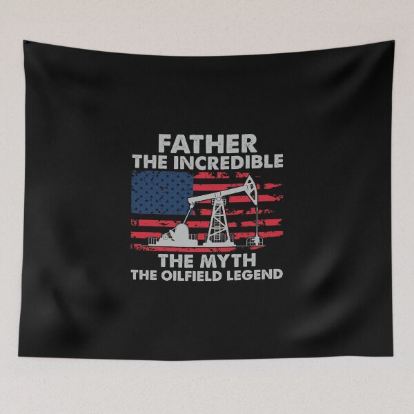 Item preview, Oilfield Worker Father The Myth Funny Oil Well Worker designed and sold by StrongShirts.