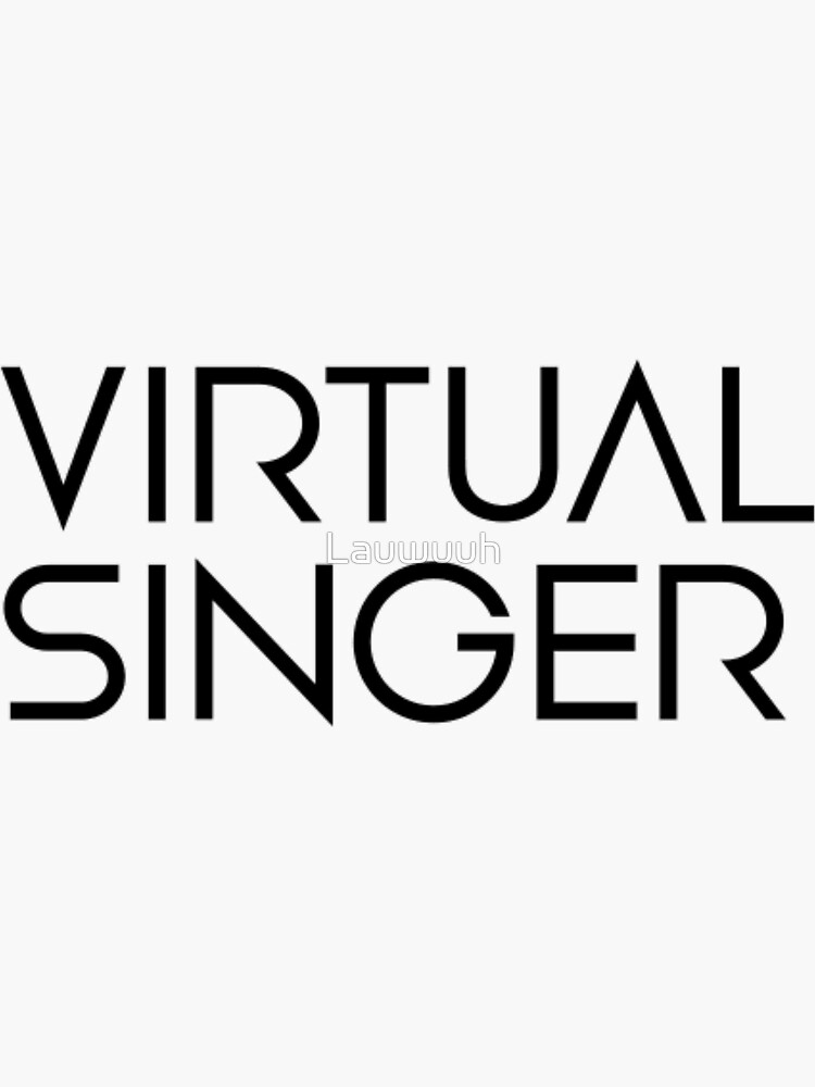 "Virtual Singer logo" Sticker for Sale by Lauwuuh Redbubble