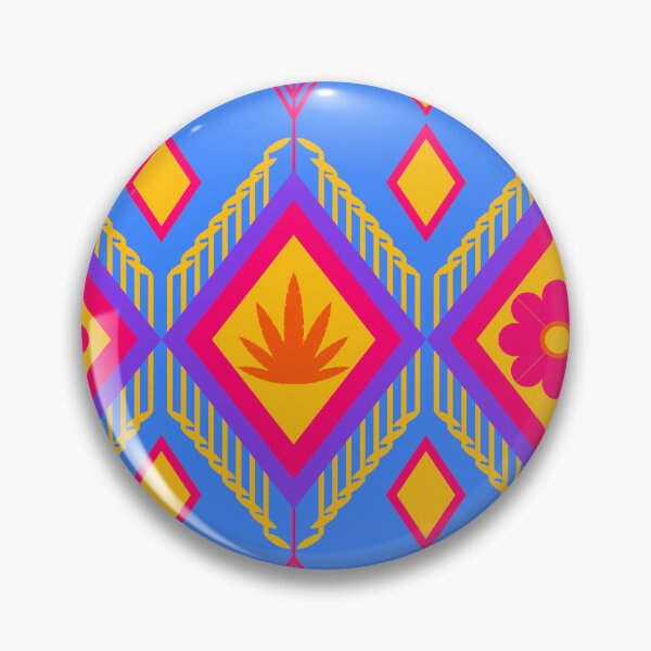 Item preview, Abstract geometric fabric pattern  designed and sold by mushopja.