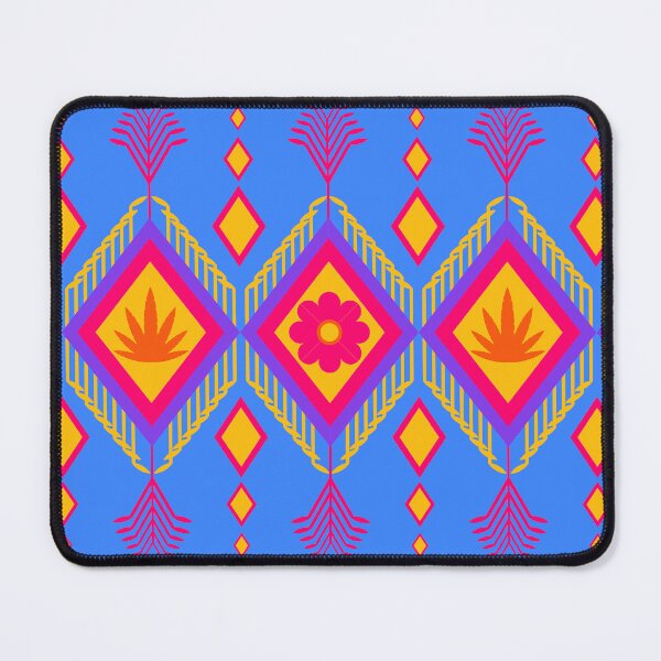 Item preview, Abstract geometric fabric pattern designed and sold by mushopja.
