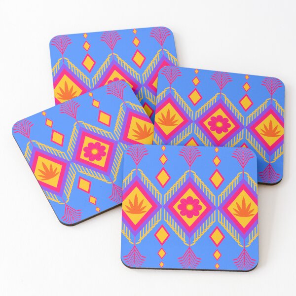 Item preview, Abstract geometric fabric pattern  designed and sold by mushopja.