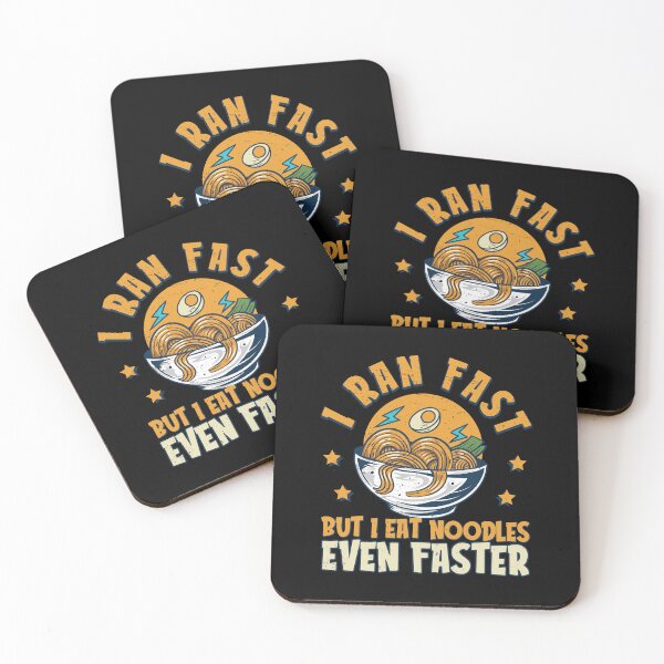 Item preview, I Run Fast Eat Noodles Even Faster Funny Carb Loading designed and sold by StrongShirts.