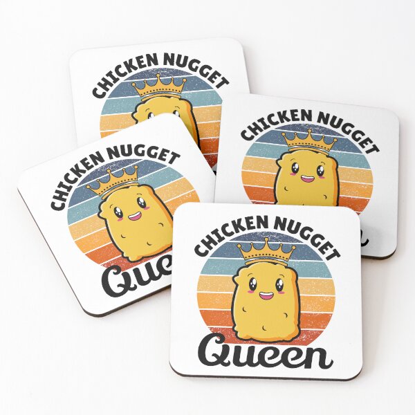 Item preview, Chicken Nugget Queen Birthday Fast Food Funny designed and sold by TastefulTees.