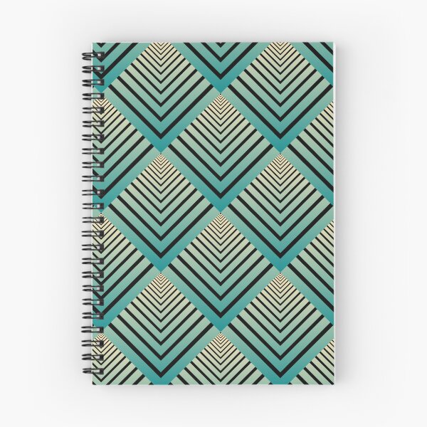Item preview, Retro Pattern, Fish Scales, Turquoise / Black designed and sold by AlfabetDesign.