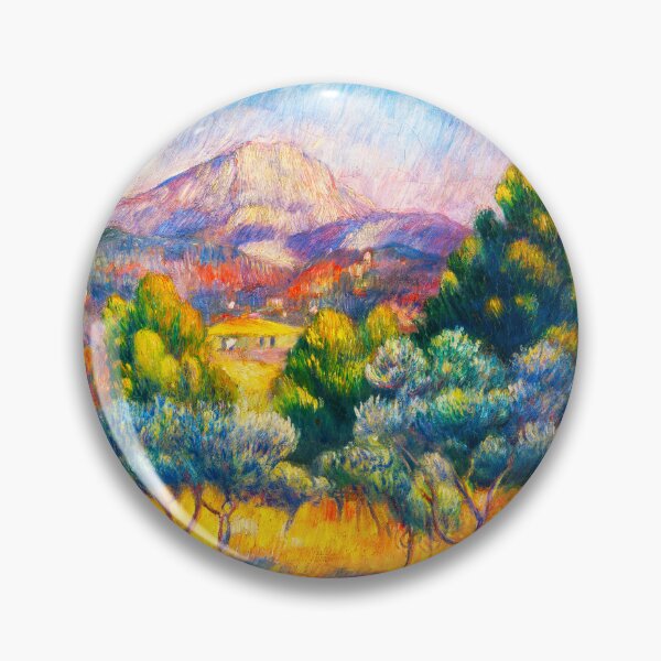 Artikelvorschau, PIERRE-AUGUSTE RENOIR HD - Montagne Sainte-Victoire (Paysage) (1889) entworfen und verkauft von Go Logo Designs.