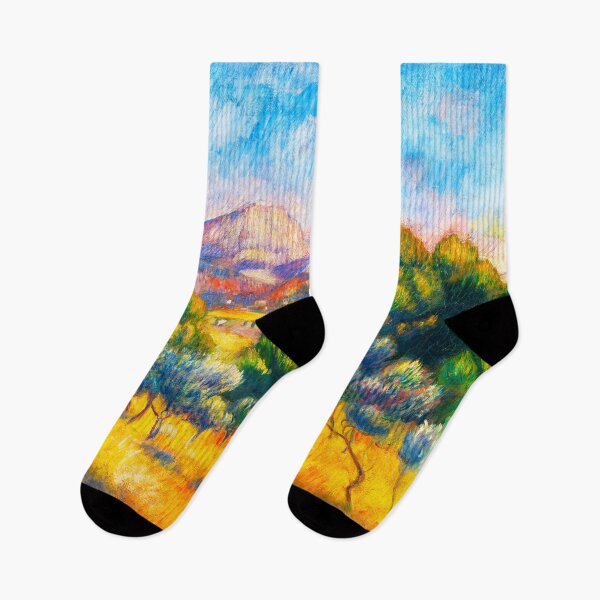Item preview, PIERRE-AUGUSTE RENOIR HD - Montagne Sainte-Victoire (Paysage) (1889) designed and sold by Go Logo Designs.