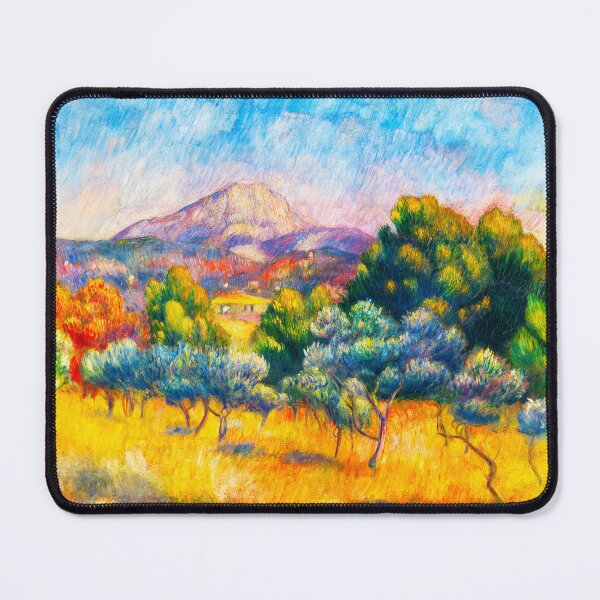 Item preview, PIERRE-AUGUSTE RENOIR HD - Montagne Sainte-Victoire (Paysage) (1889) designed and sold by Go Logo Designs.
