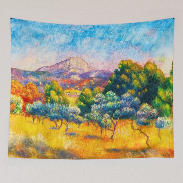 Item preview, PIERRE-AUGUSTE RENOIR HD - Montagne Sainte-Victoire (Paysage) (1889) designed and sold by Go Logo Designs.