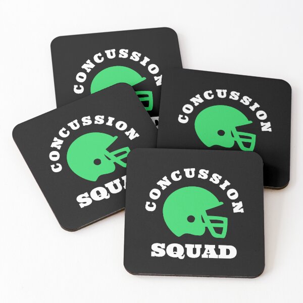 Item preview, concussion, football head injury, funny, concussed, TBI, traumatic brain injury awareness month, TBI, concussed themed design on a T-shirt, sticker, and mug designed and sold by smichaeliv.