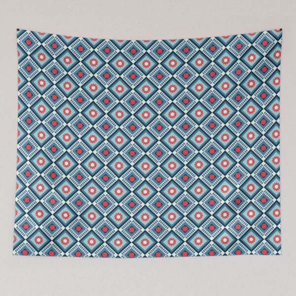 Item preview, Traditional fashion art fabric pattern  designed and sold by mushopja.