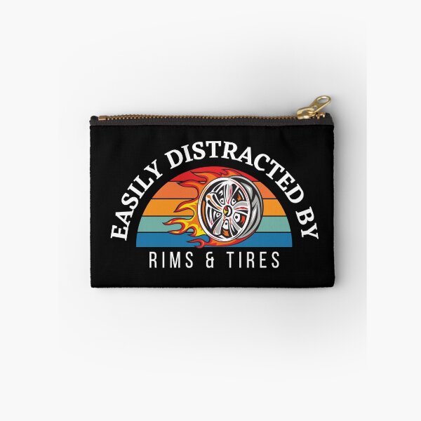Item preview, Easily Distracted By Rims & Tires Car Rim Chrome Racing Wheels Hot Distractions Truck Tire designed and sold by CarantinedChaos.