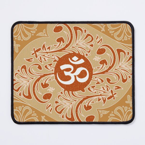 Item preview, Aum symbol in floral motif designed and sold by ZOXOFO.
