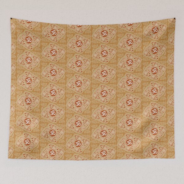 Item preview, Aum symbol in floral motif designed and sold by ZOXOFO.