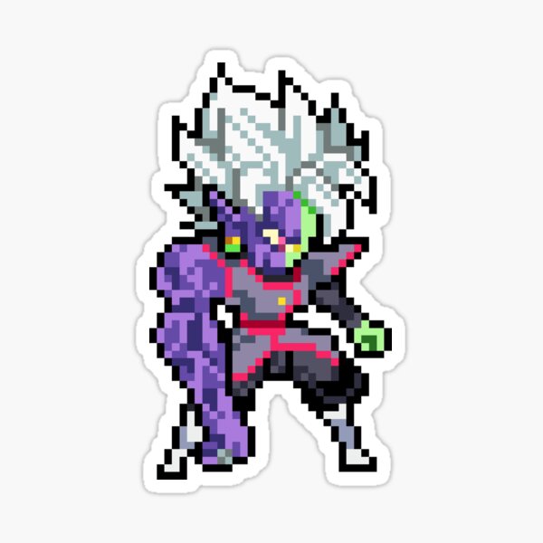 Half Corrupted Fused Zamasu Hq Pixel Edition Sticker For Sale By Adventfan Redbubble 7459