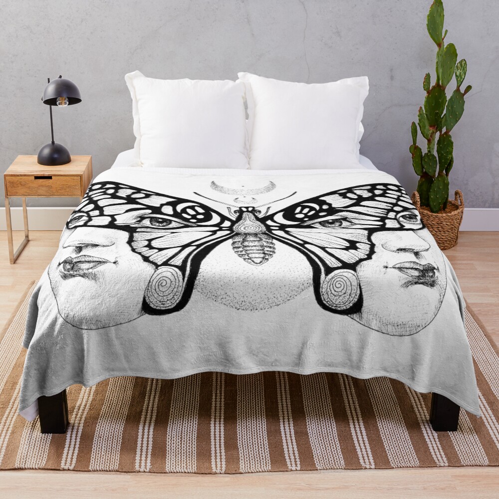 Metamorphosis Throw Blanket