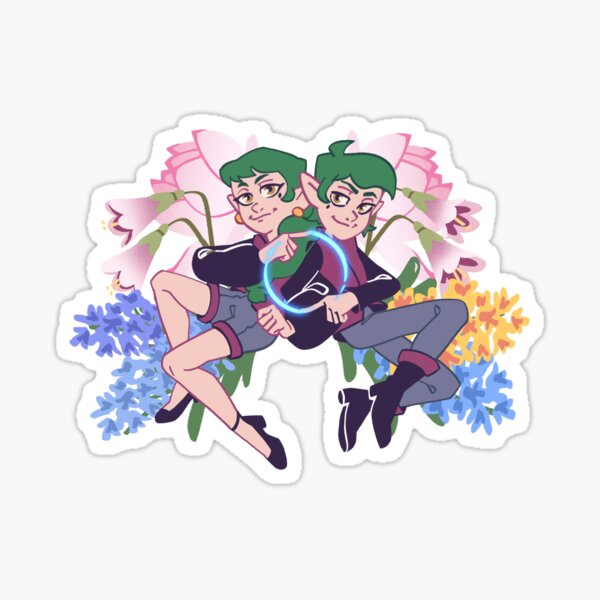 Blight Twins / Emira and Edric- Flora Edition Sticker