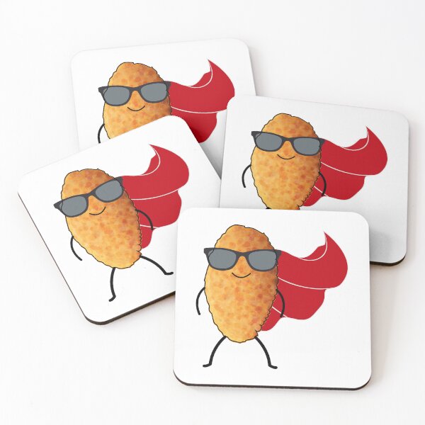 Item preview, Super Hero Chicken Nuggets Sunglasses Fast Food Funny designed and sold by TastefulTees.