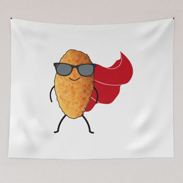 Item preview, Super Hero Chicken Nuggets Sunglasses Fast Food Funny designed and sold by TastefulTees.