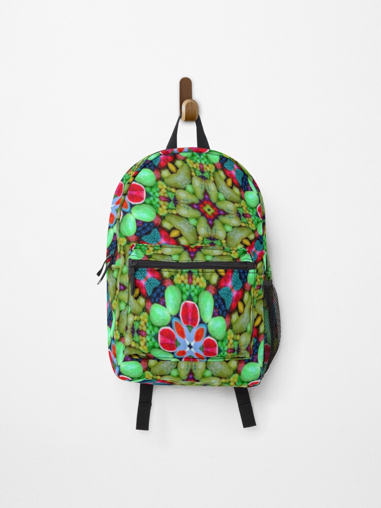 Thumbnail 1 of 3, Backpack, Colorful soap flower pattern designed and sold by Patternflower.