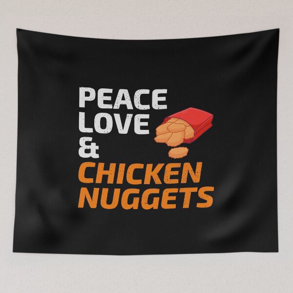 Item preview, Nuggets de pollo Comida rápida Refrán divertido designed and sold by TastefulTees.