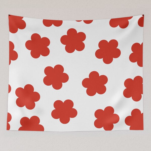 Item preview, Redish Orange Flowers | Beautiful Interior Design designed and sold by infinitehue-5.