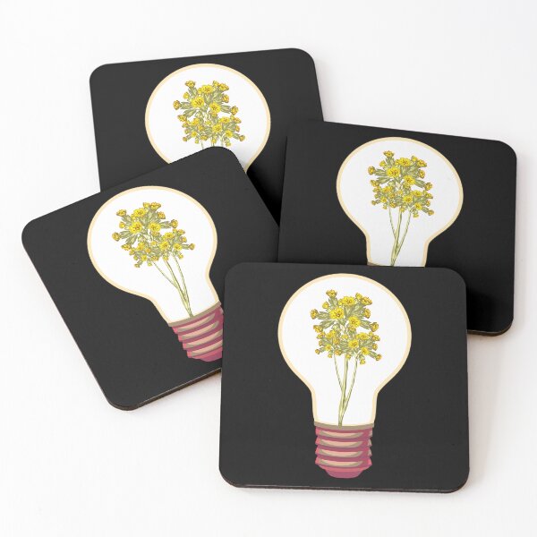 Item preview, Light Bulb With Yellow Flowers designed and sold by EIMgraphic.