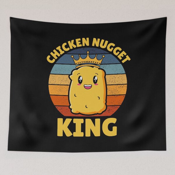 Item preview, Chicken Nugget King Birthday Fast Food Funny designed and sold by TastefulTees.