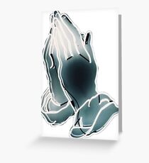 Drake // praying Greeting Card