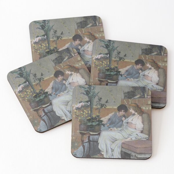 Item preview, Confidences by Lawrence Alma Tadema - Vintage Art designed and sold by RickE.