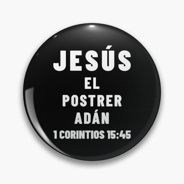 Item preview, 1 Corinthians 15:45 Jesus the Last Adam Spanish Bible Verse designed and sold by NombresDeJesus.