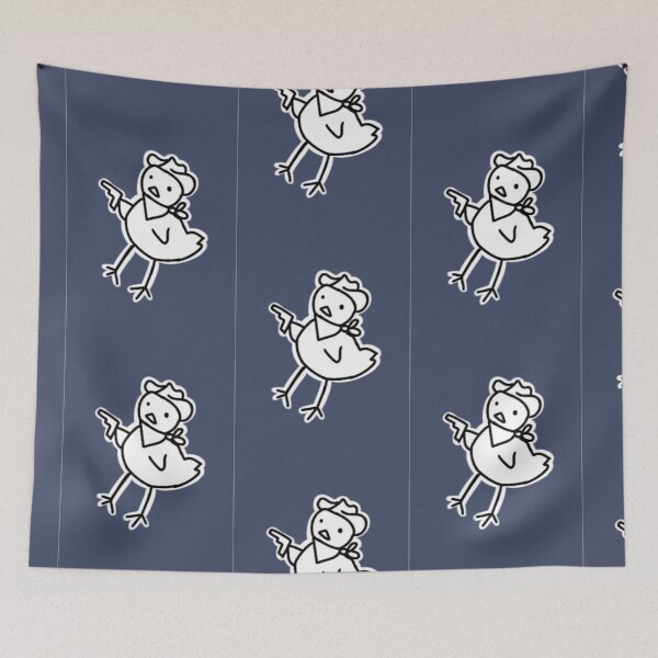Item preview,  Funny doodle cowboy duck with gun  designed and sold by Puchi Evans.