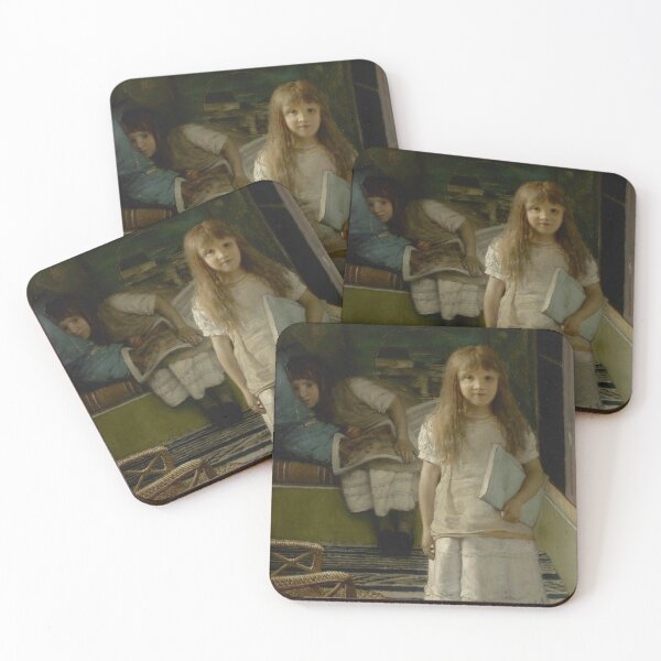 Item preview, Girls Reading by Lawrence Alma Tadema - Vintage Art designed and sold by RickE.