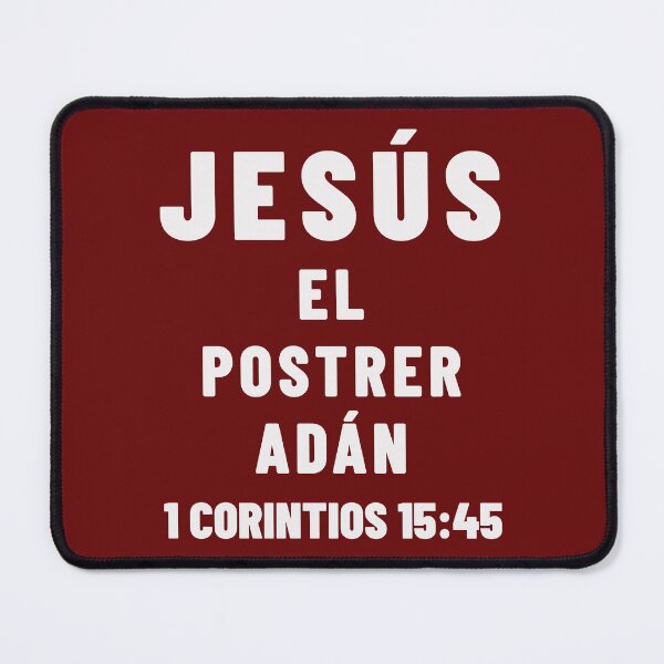 Item preview, 1 Corinthians 15:45 Jesus the Last Adam Spanish Bible Verse designed and sold by NombresDeJesus.