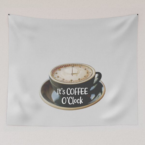 Item preview, It's Coffee O'Clock - Time for Coffee - (+ View this design on 75+ products) designed and sold by Julien Hebbrecht.