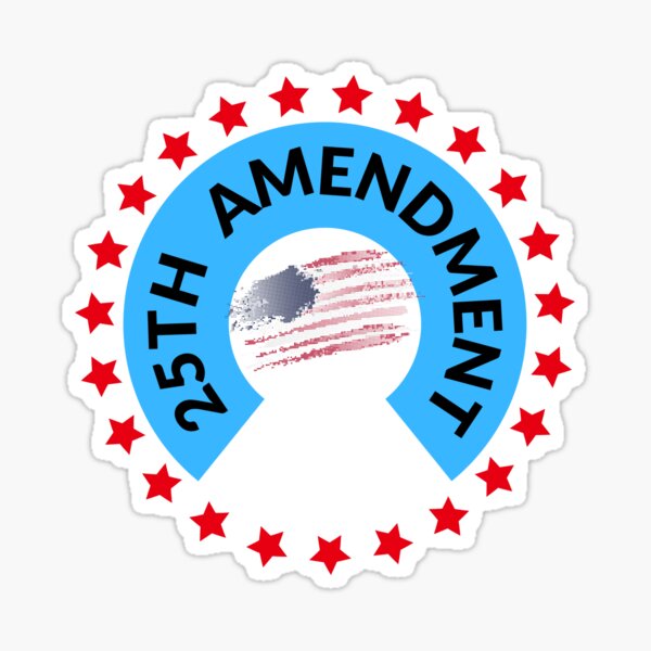 "25th Amendment TWENTYFIFTH AMENDMENT" Sticker for Sale by NovaCarter