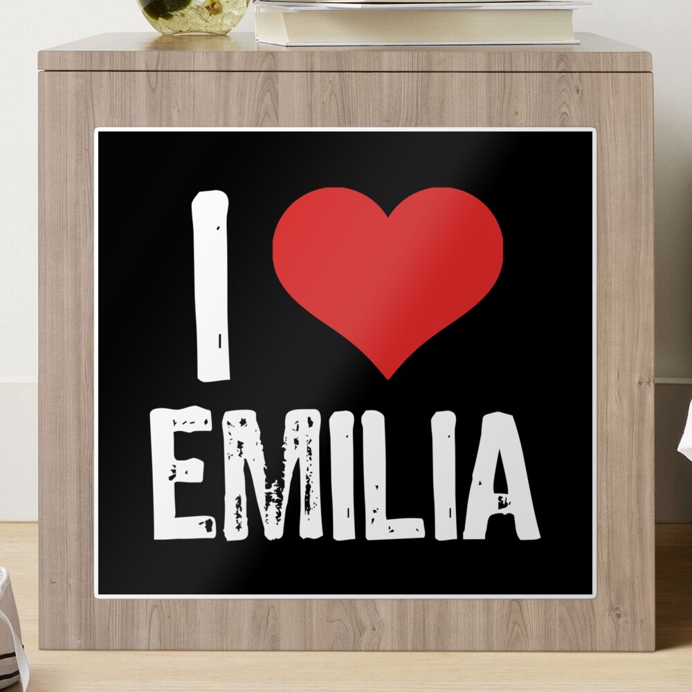 I Love Emilia Sticker for Sale by samcloverhearts | Redbubble