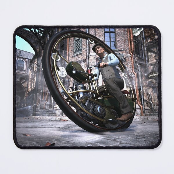 Item preview, Steampunk Kenny On His Monowheel designed and sold by Gypsykiss.