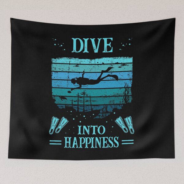 Item preview, Diver - Scuba Diving - Dive Into Happiness designed and sold by Shirt-Designs.