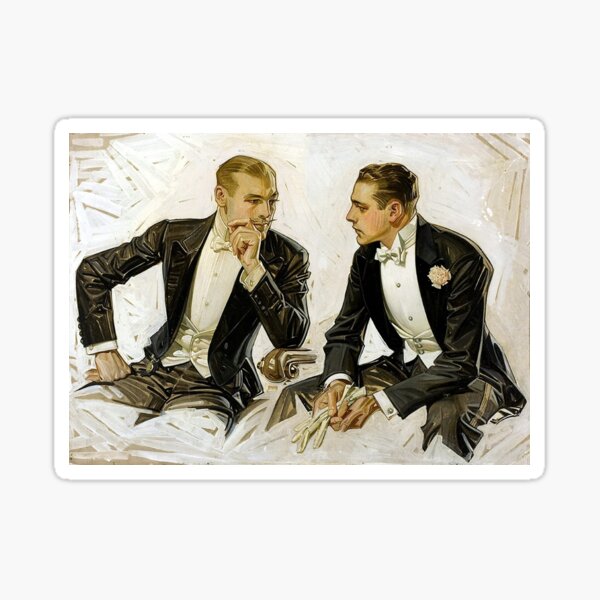The Donchester, The Cluett Dress Shirt (1911) - J. C. Leyendecker Sticker