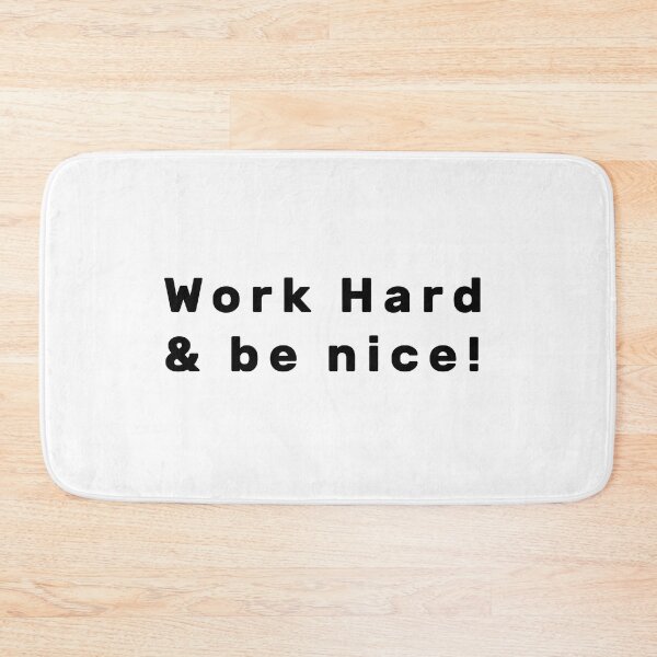 Item preview, Work hard & be nice! - Black designed and sold by Parag's Travel Shop.