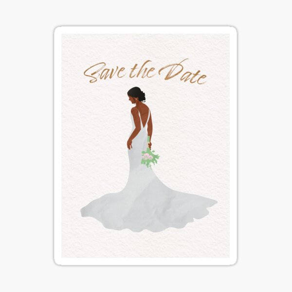 Save the Date for Bride/Wedding V2 Sticker