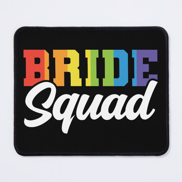 Item preview, Bride Squad Lgbt Couple Wedding Gay Pride Bridal Shower designed and sold by haselshirt.