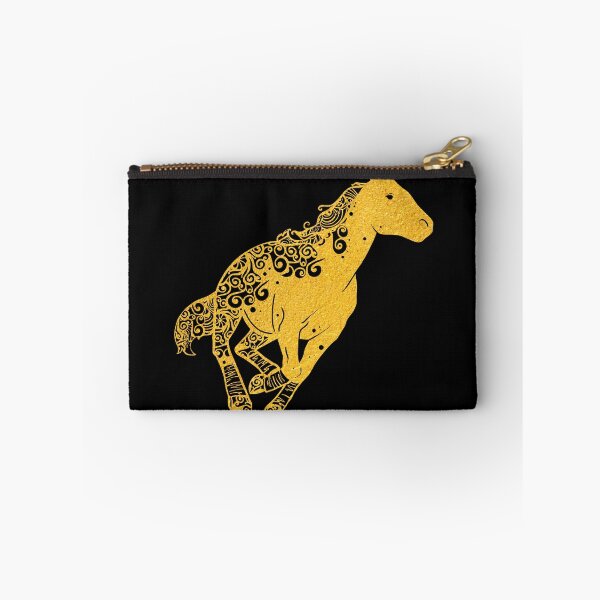 Item preview, Quarter Horse Pony Gold Papercut Mandala Art designed and sold by hign.