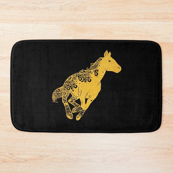 Item preview, Quarter Horse Pony Gold Papercut Mandala Art designed and sold by hign.