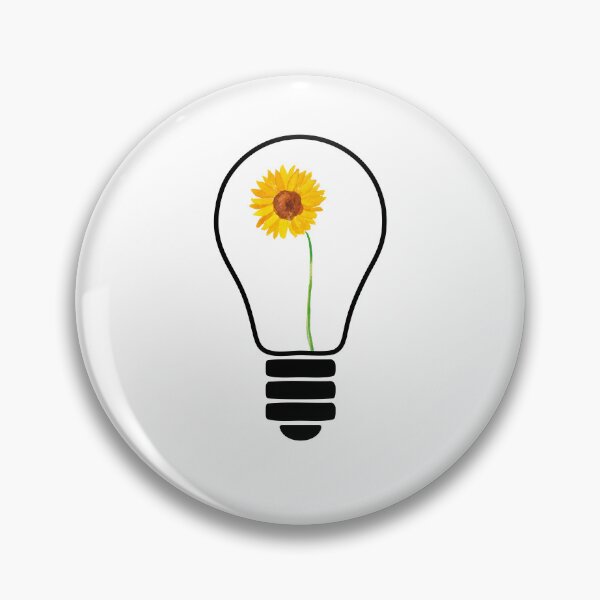 Item preview, Light Bulb With Yellow Flowers designed and sold by EIMgraphic.