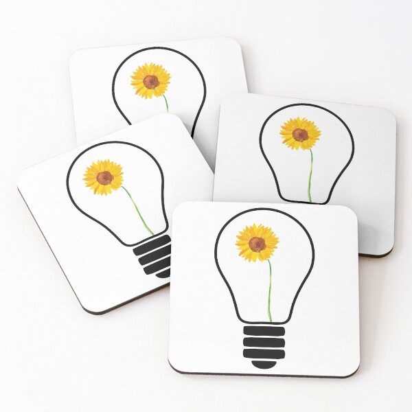 Item preview, Light Bulb With Yellow Flowers designed and sold by EIMgraphic.