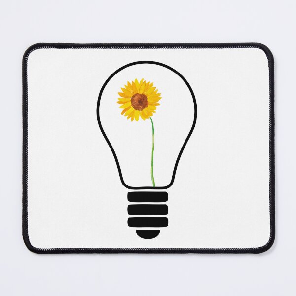 Item preview, Light Bulb With Yellow Flowers designed and sold by EIMgraphic.