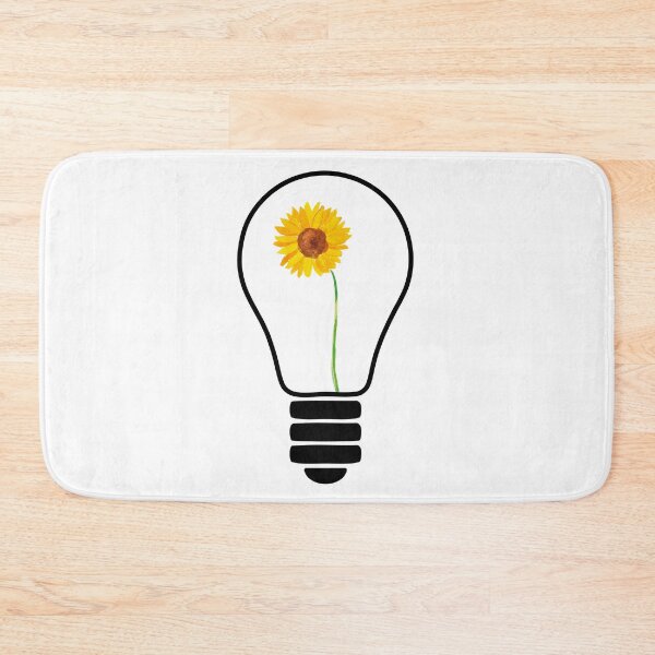 Item preview, Light Bulb With Yellow Flowers designed and sold by EIMgraphic.